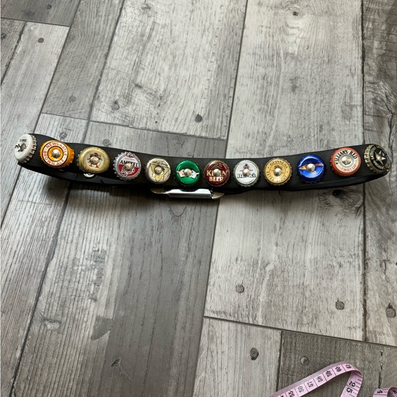 Vintage Buckle Bottle Cap Seatbelt Belt Beer - Picture 4 of 7